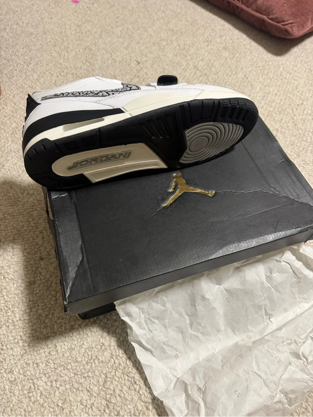 Nike Air Jordan Legacy 312 Low – White/Black/Cement – Size 10.5